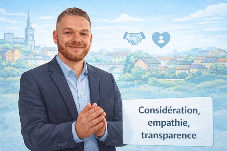 Les valeurs d'Aurélien Lasson : considération, empathie, accompagnement, transparence